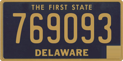 DE license plate 769093