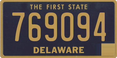 DE license plate 769094