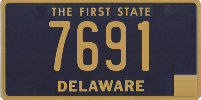 DE license plate 7691