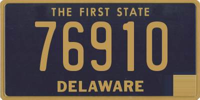 DE license plate 76910