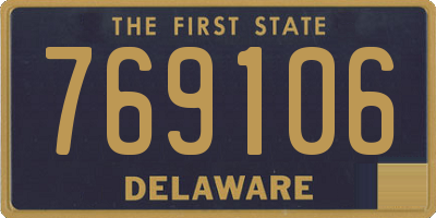 DE license plate 769106