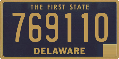 DE license plate 769110