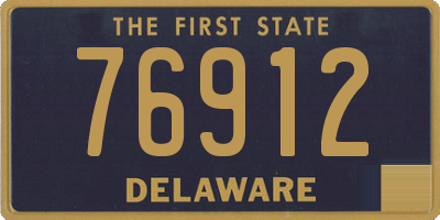 DE license plate 76912