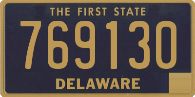 DE license plate 769130