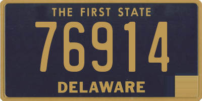 DE license plate 76914