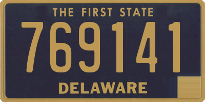 DE license plate 769141