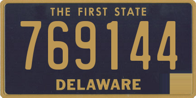 DE license plate 769144