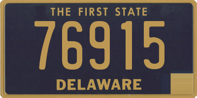 DE license plate 76915