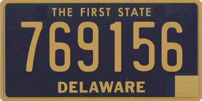 DE license plate 769156