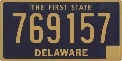 DE license plate 769157