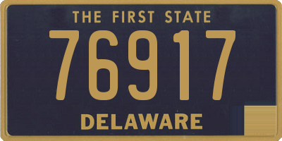 DE license plate 76917