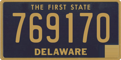 DE license plate 769170