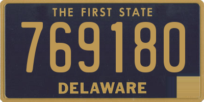 DE license plate 769180