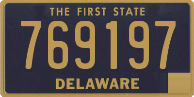 DE license plate 769197