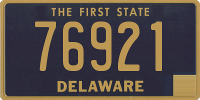 DE license plate 76921