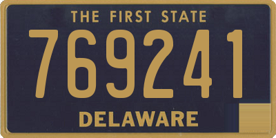 DE license plate 769241