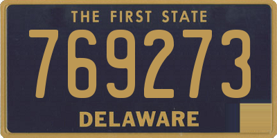 DE license plate 769273