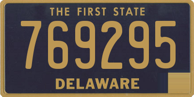 DE license plate 769295