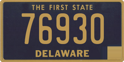 DE license plate 76930