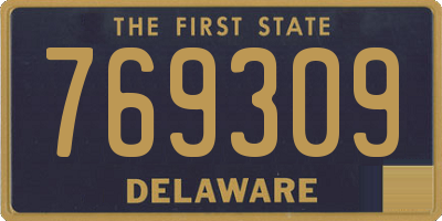 DE license plate 769309