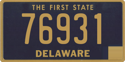 DE license plate 76931