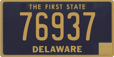 DE license plate 76937