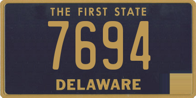 DE license plate 7694