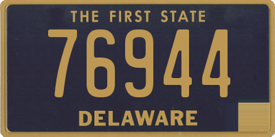 DE license plate 76944