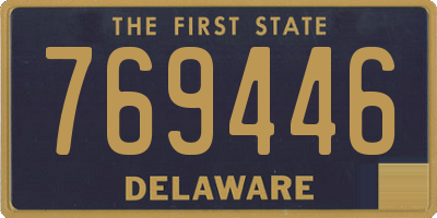 DE license plate 769446