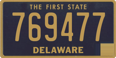 DE license plate 769477