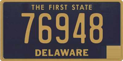 DE license plate 76948