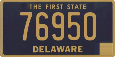 DE license plate 76950