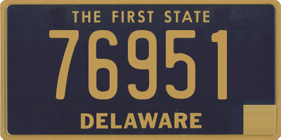 DE license plate 76951
