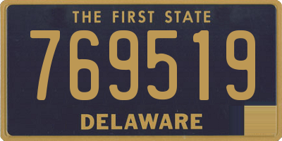 DE license plate 769519