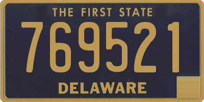 DE license plate 769521