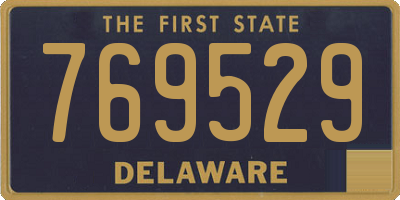 DE license plate 769529