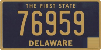 DE license plate 76959