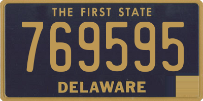 DE license plate 769595