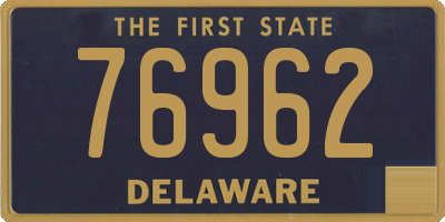 DE license plate 76962