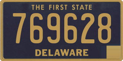 DE license plate 769628