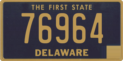 DE license plate 76964