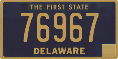 DE license plate 76967