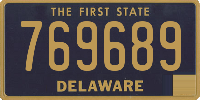 DE license plate 769689