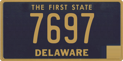 DE license plate 7697