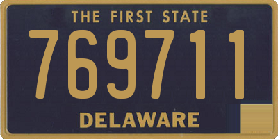 DE license plate 769711