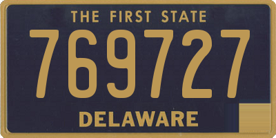 DE license plate 769727