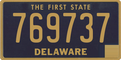 DE license plate 769737