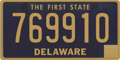 DE license plate 769910