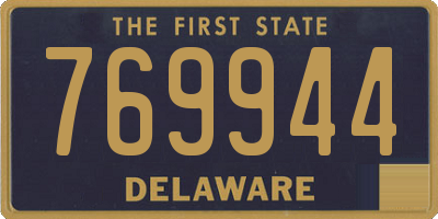 DE license plate 769944