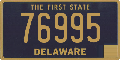 DE license plate 76995